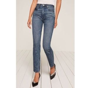 Reformation high cigarette Jean in Baltic, NWT